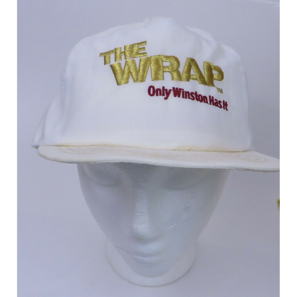 Vtg Winston Cigatettes The Wrap Hat Cap Snapback Nylon‎